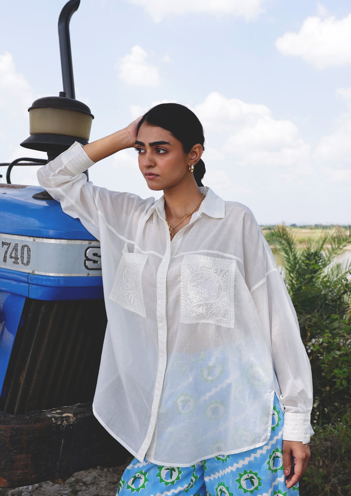 Jaigargh White Blouse