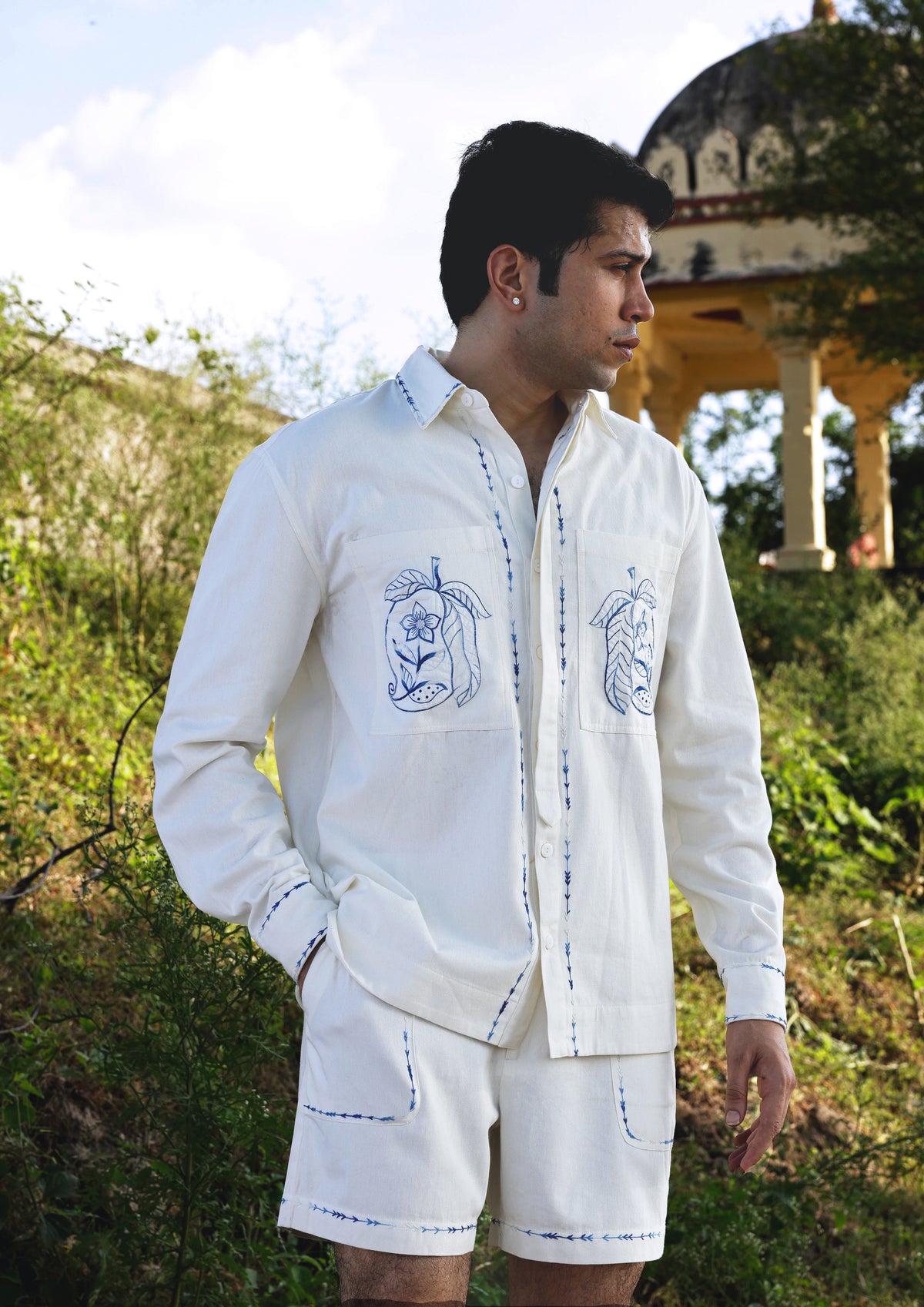 Sawai Shacket Applique Shirt