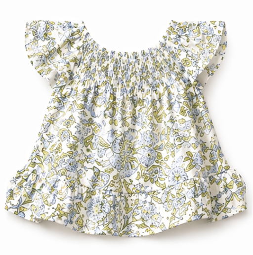 Bleu Dress & Bloomer Set