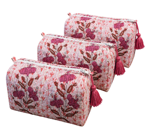 Pink Petal Cosmetic Case